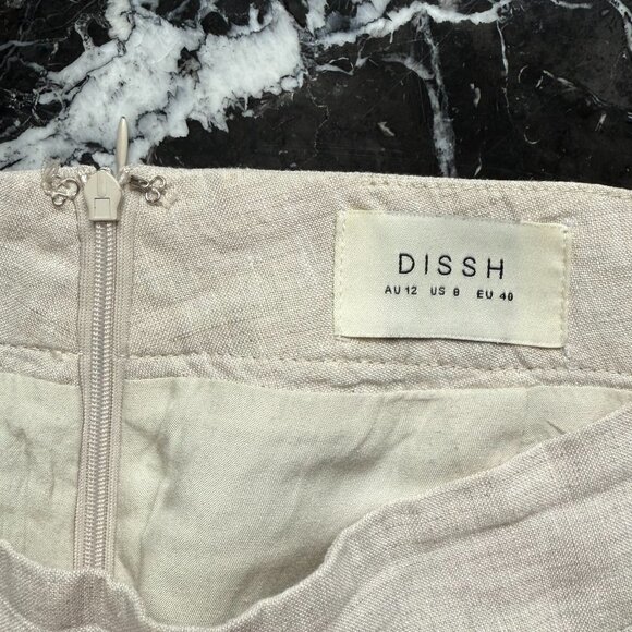 DISSH Flick Natural Linen Pant, Size US 8/AU 12 - Picture 8 of 8